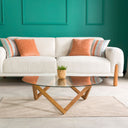 wood coffee table base, geometric coffee table pedestal 7