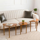 Solid Wood Round Nesting Coffee Table