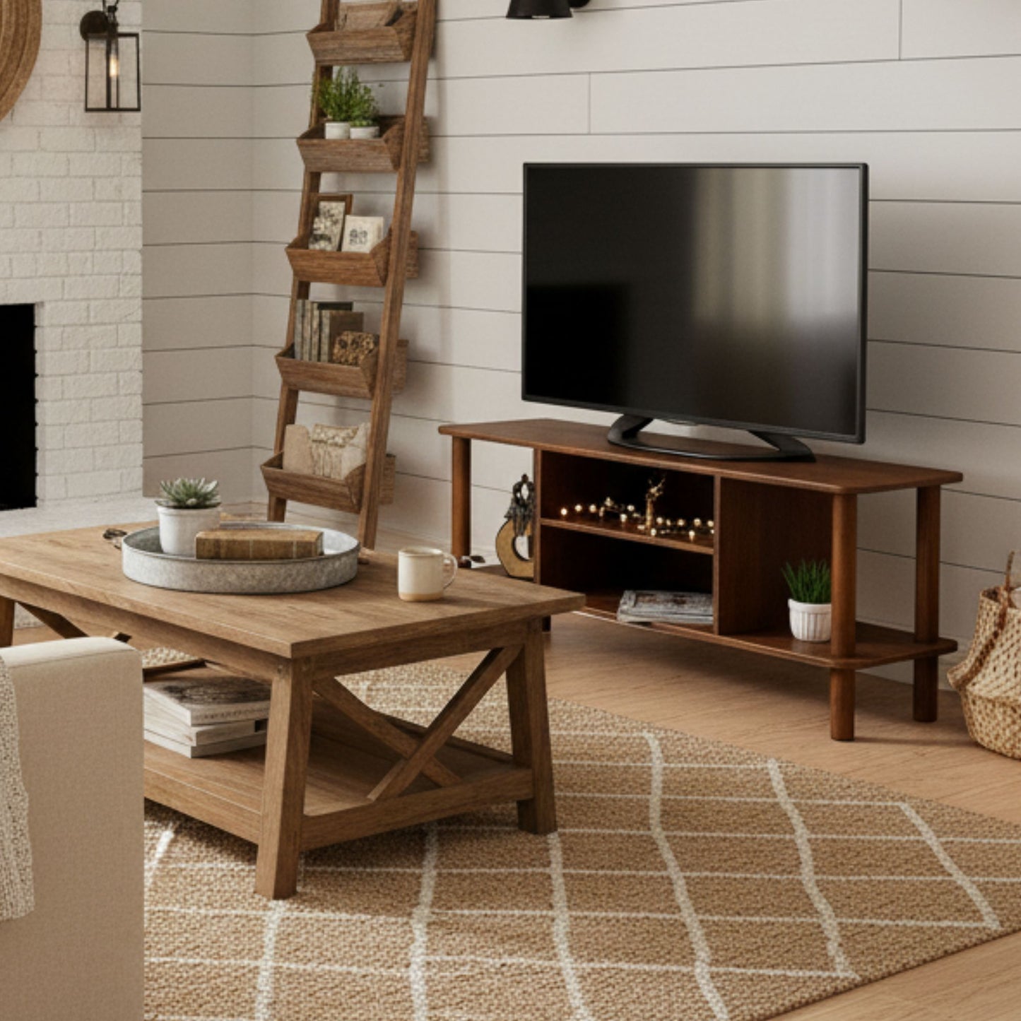 Birch Plywood TV Stand