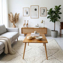 Modern Rectangular Wood Coffee Table