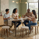 Talia Minimalist Low Stool (Set of 2)