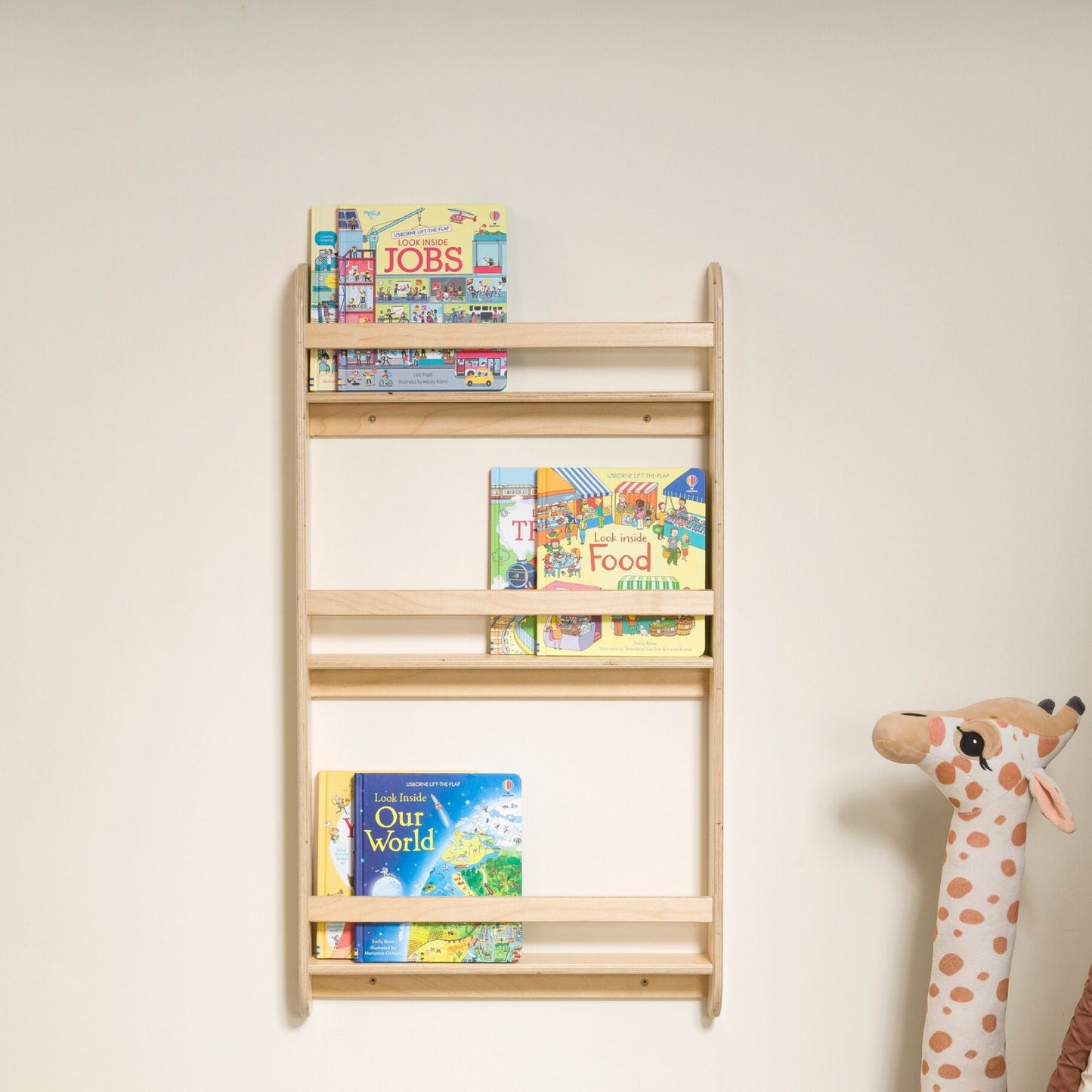Wall-Mounted Montessori Bookshelf