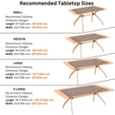 Solid Wood Rectangle Dining Curvella Table Base 4-Legs