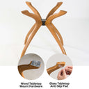 Solid Wood Round Dining Curvella Table Base 4-Legs