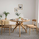 Solid Wood Round Dining Curvella Table Base 3-Legs